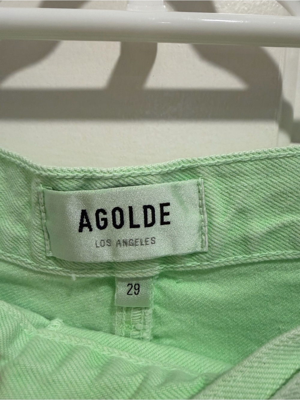 AGOLDE 
Criss-Cross High-Rise Denim Miniskirt NWT - Picture 5 of 8